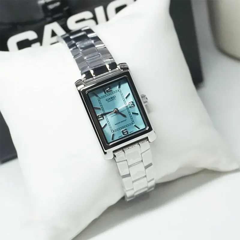 Casio Enticer Japan Quartz Ice Blue Dial Ladies Watch- LTP-1234DD-2AV